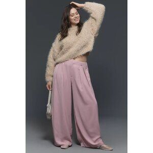 Maeve Tapered Puddle Trousers 16W Light Pink PLUS SIZE